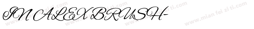 IN ALEX BRUSH字体转换